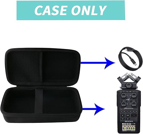 Vista 5 de WERJIA Estuche rígido compatible con grabadora portátil Zoom H6