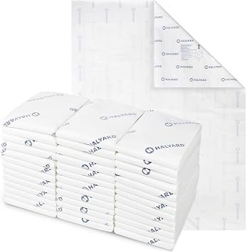 HALYARD Premium Disposable Underpads, 40 x 57 Inches Chux Pads - White, Case of 30 - Incontinence Bed Pads for Adults with Airlaid Core for Moisture and Odor Control