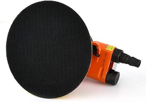 Miniatura 4 de ZHONGAN - Lijadora orbital neumática de aire aleatorio de 6 pulgadas para trabajo de madera, herramienta de pulido neumática resistente