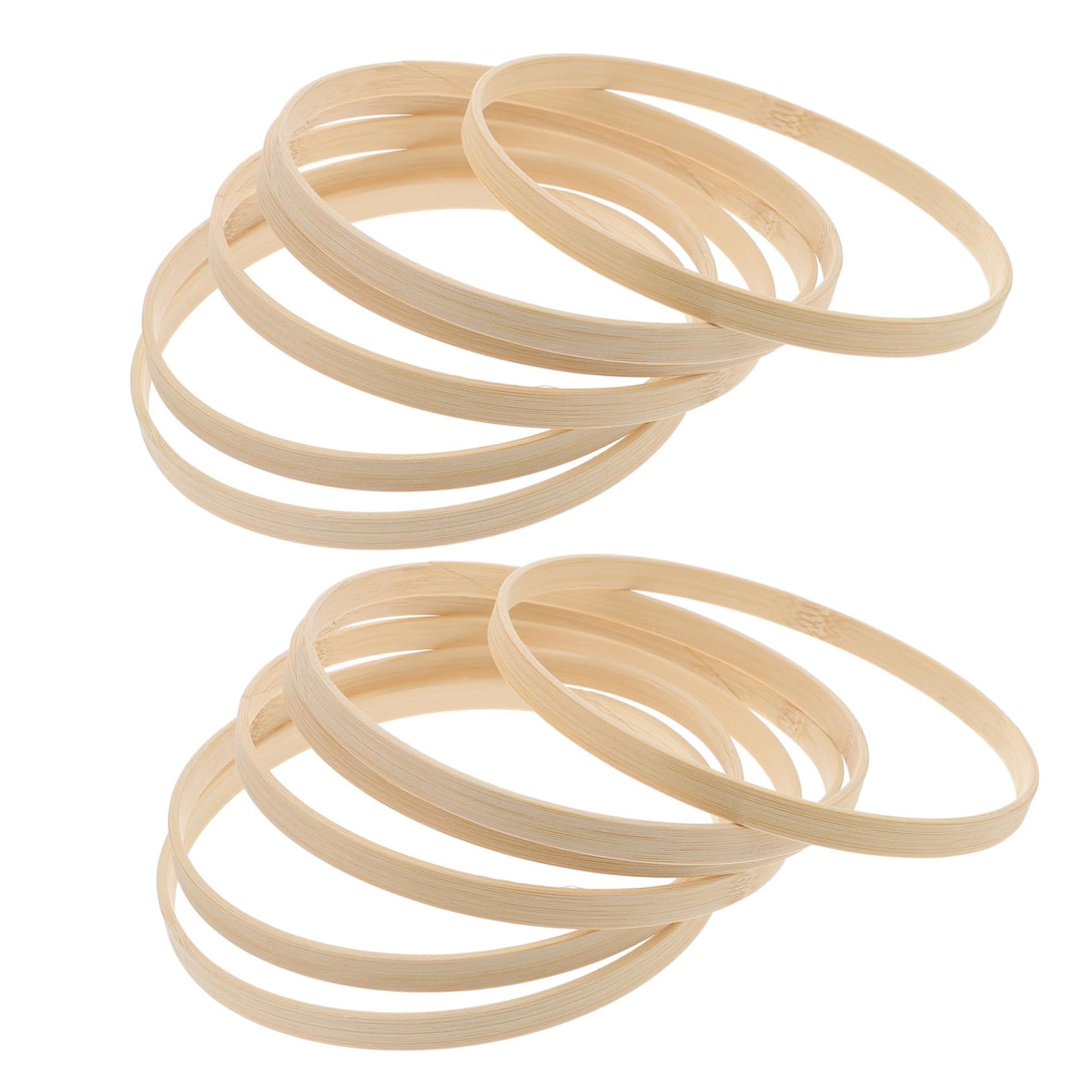 Anillos Atrapasueños de Bambú redondos de 15cm para tejido artesanal y macramé