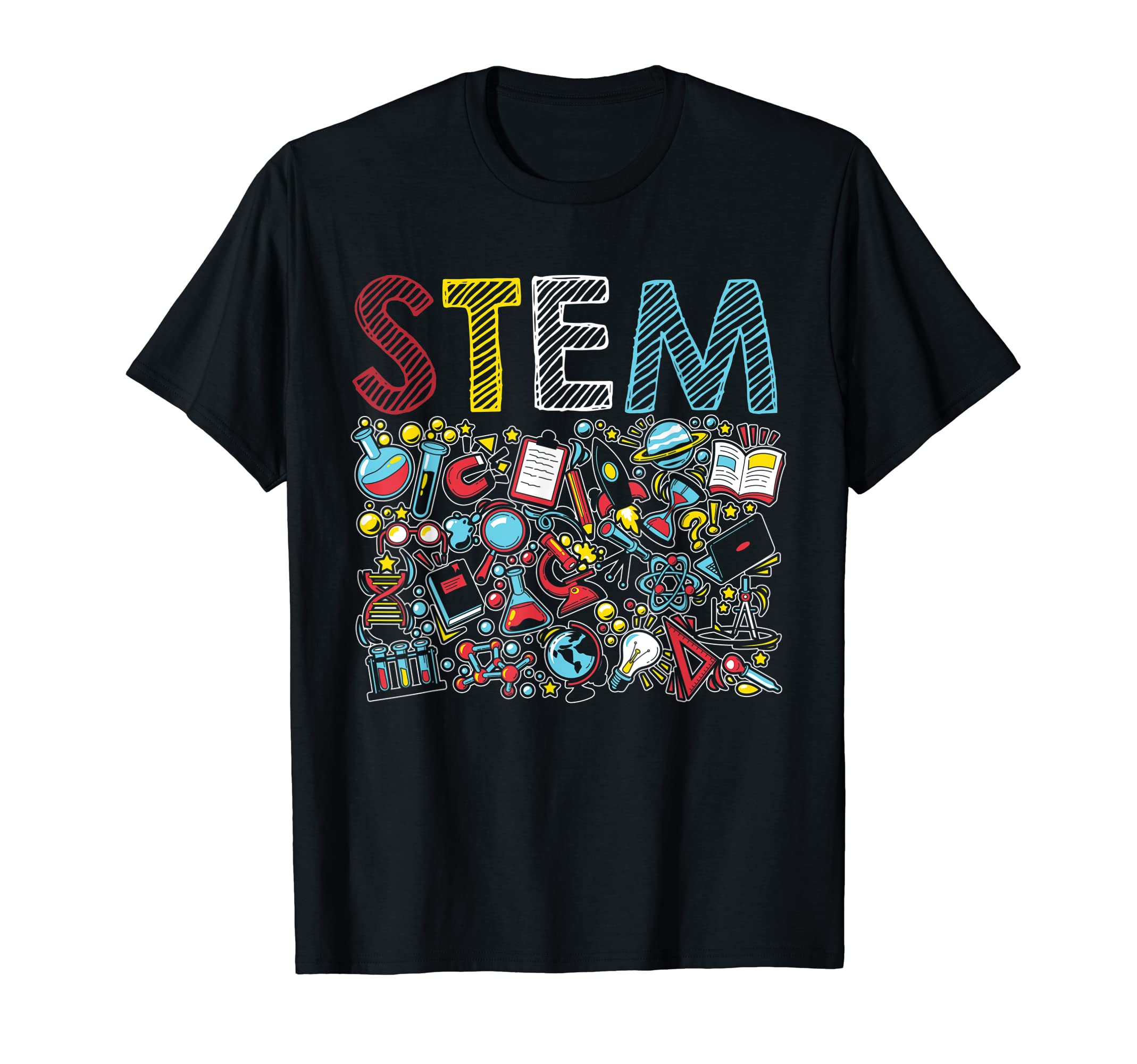 ap lucky designs for peopleScience Technology Engineering Math Squad Teacher STEM T-ShirtOEKO-TEX STANDARD 100