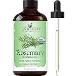 Handcraft Blends Organic Rosemary Essential Oil - 1 Fl Oz - 100% Pure and Natural - Premium Grade Essential Oil for Diffuser and Aromatherapy
