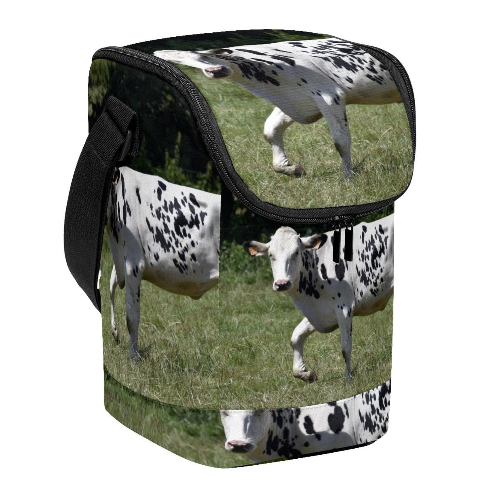 Bolsa de almuerzo de vacas y pradera fiambrera térmica para el trabajo de hombres y mujeres