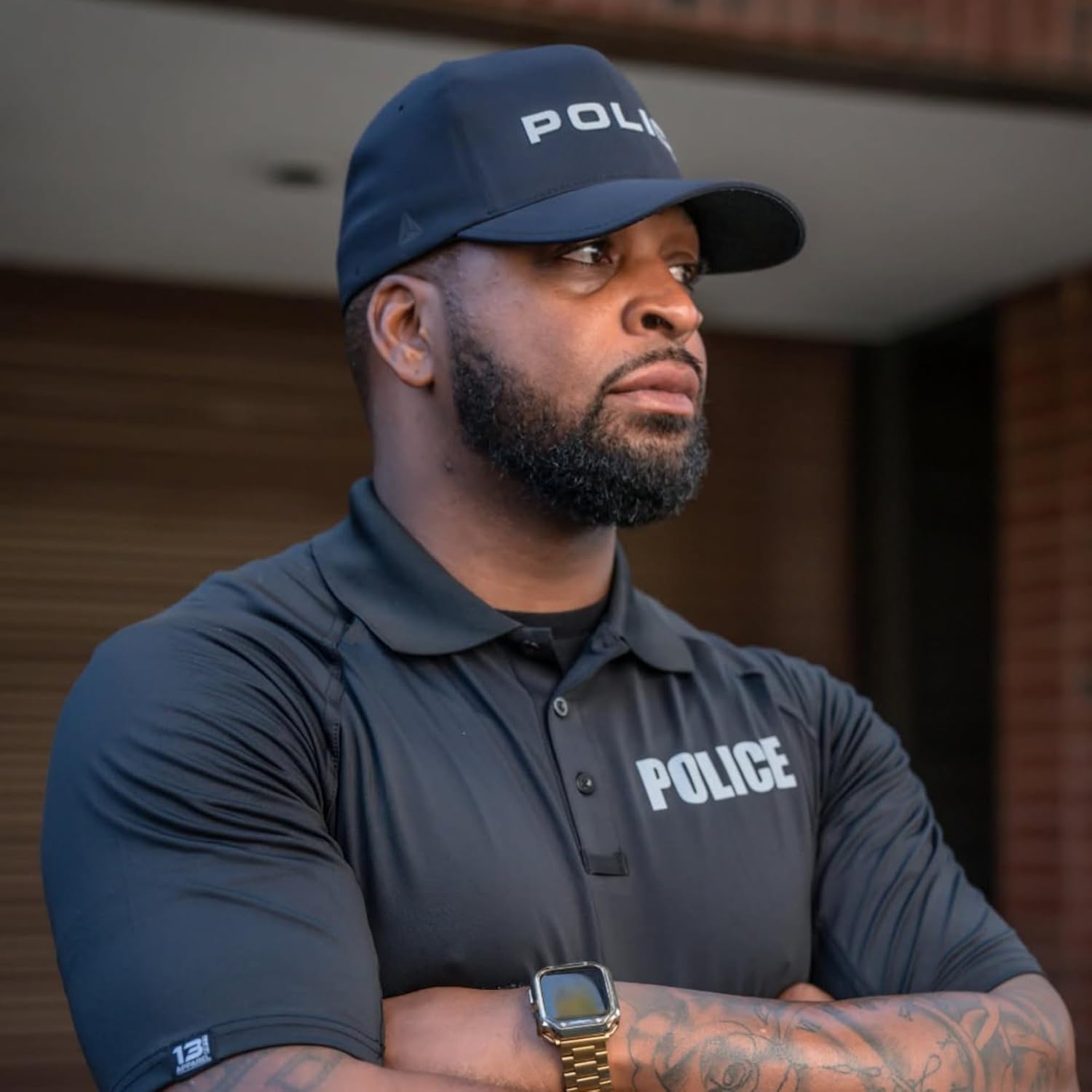 Police Flexible Delta Cap - Durable Lightweight Hat - Breathable Moisture Wicking Fast Dry Comfort