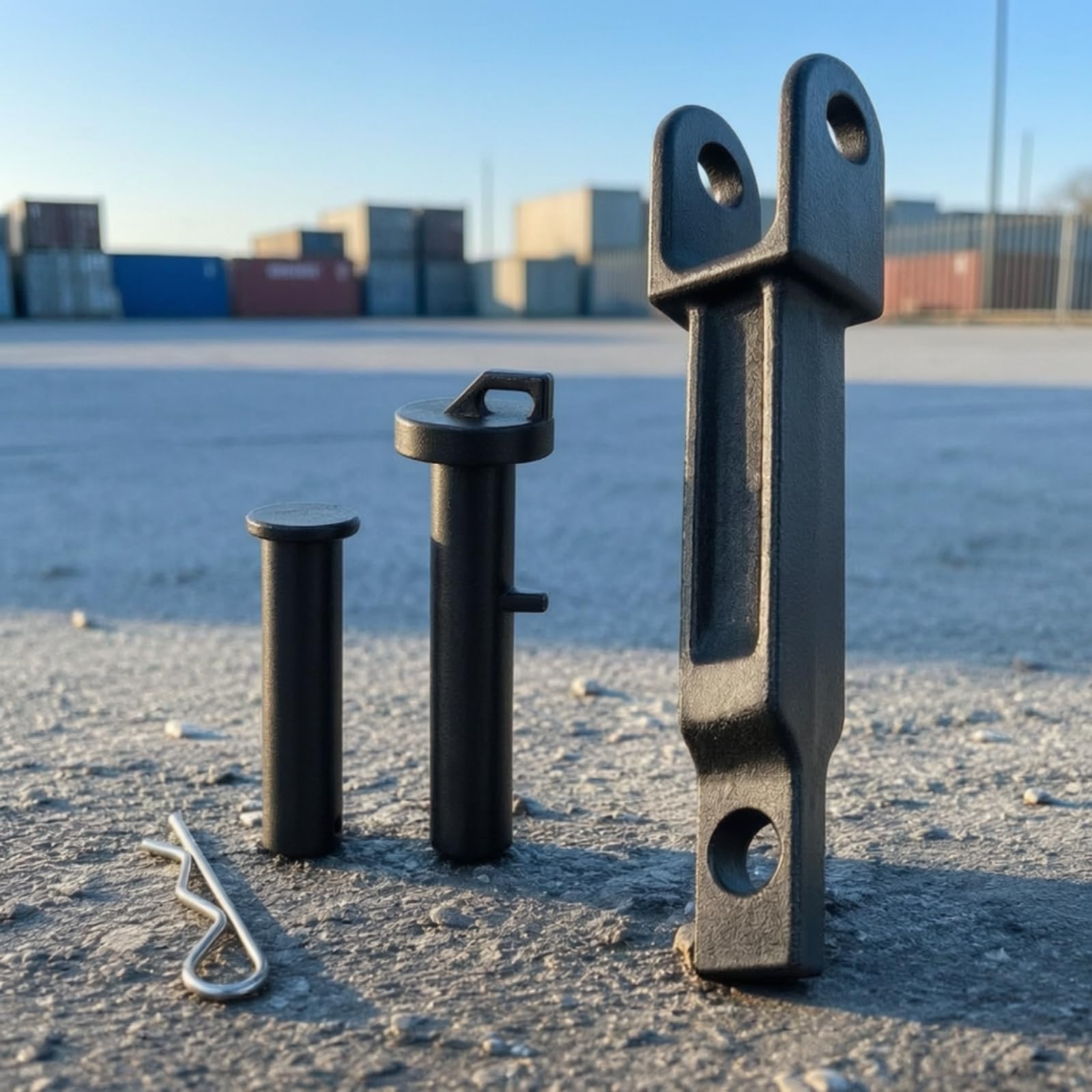 Gancio di Traino con Perno Professionale Gancio di Traino con Perno Trazione Facile da Installare Ferramenta per Camionisti, Meccanici, Officina