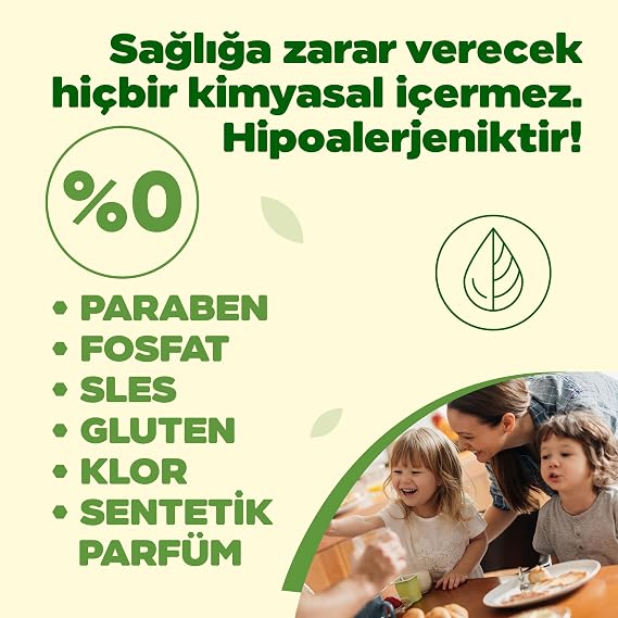 Just Green Organic Elde Bulaşık Deterjanı, Okaliptüs ve Lime Yağlı Bitkisel Bazlı Bulaşık Sıvısı, Hipoalerjenik, Vegan, Ecocert Sertifikalı, 750 ml
