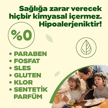 Just Green Organic Elde Bulaşık Deterjanı, Okaliptüs ve Lime Yağlı Bitkisel Bazlı Bulaşık Sıvısı, Hipoalerjenik, Vegan, Ecocert Sertifikalı, 750 ml