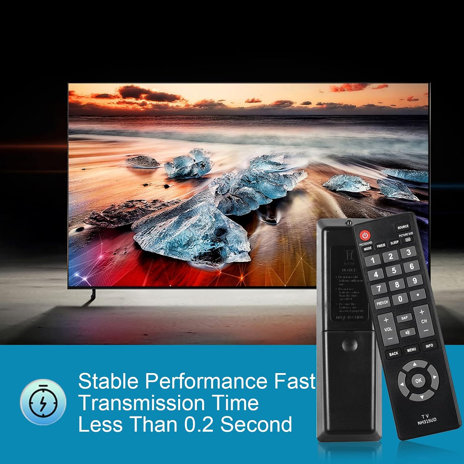 NH315UP Universal Replacement Remote Control for Sanyo TV