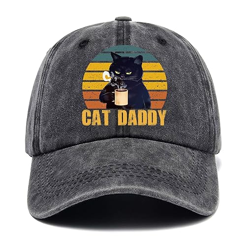 Cat Daddy,Funny Baseball Cap,Funny Hats,Men Dad Hat,Cat Hat,Cat Lover Hat