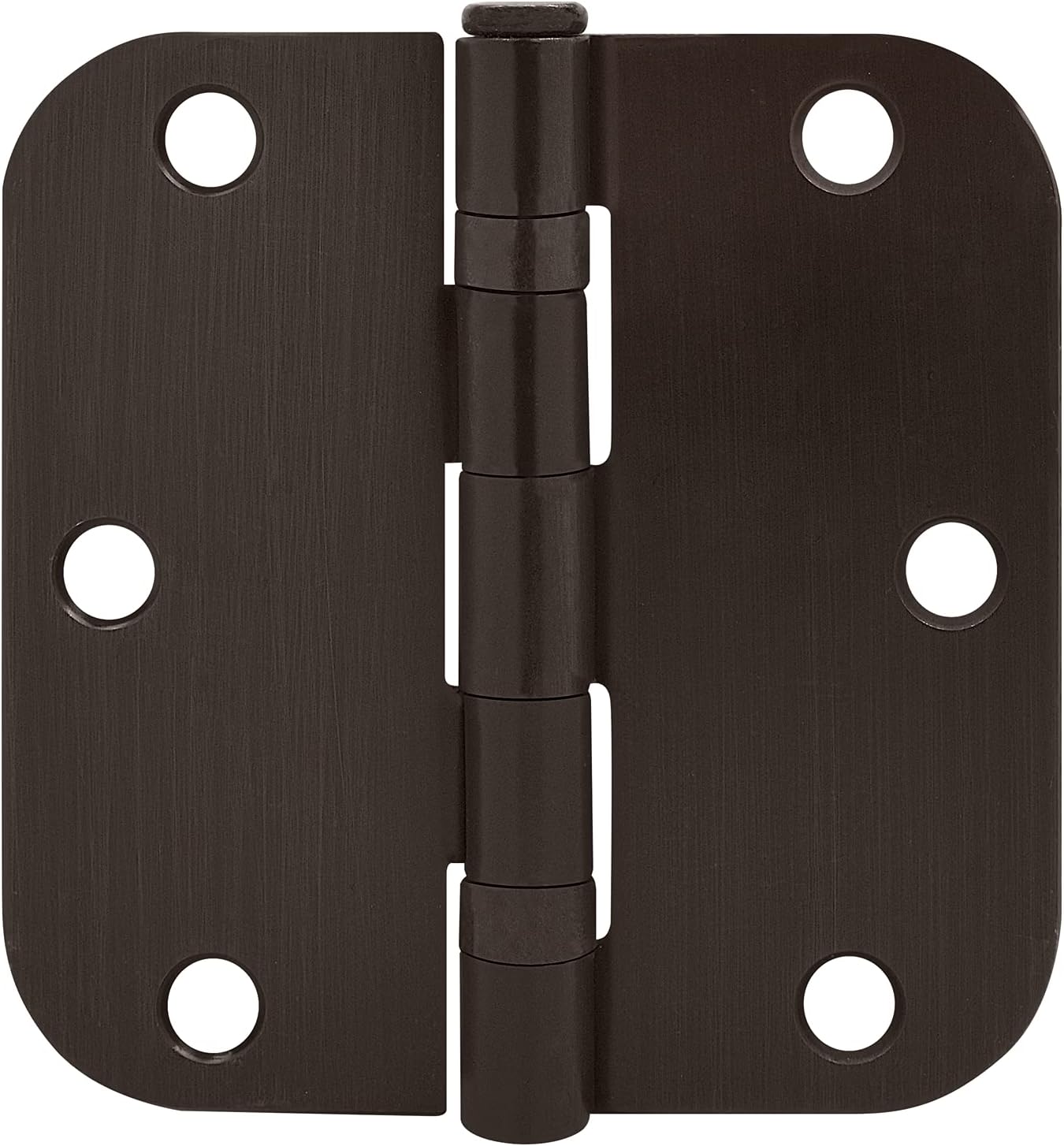 Nuk3y Residential 3 1/2"" x 3 1/2"" Ball Bearing Door Hinge 5/8 Radius (24 Pack, Oil Rubbed Bronze)