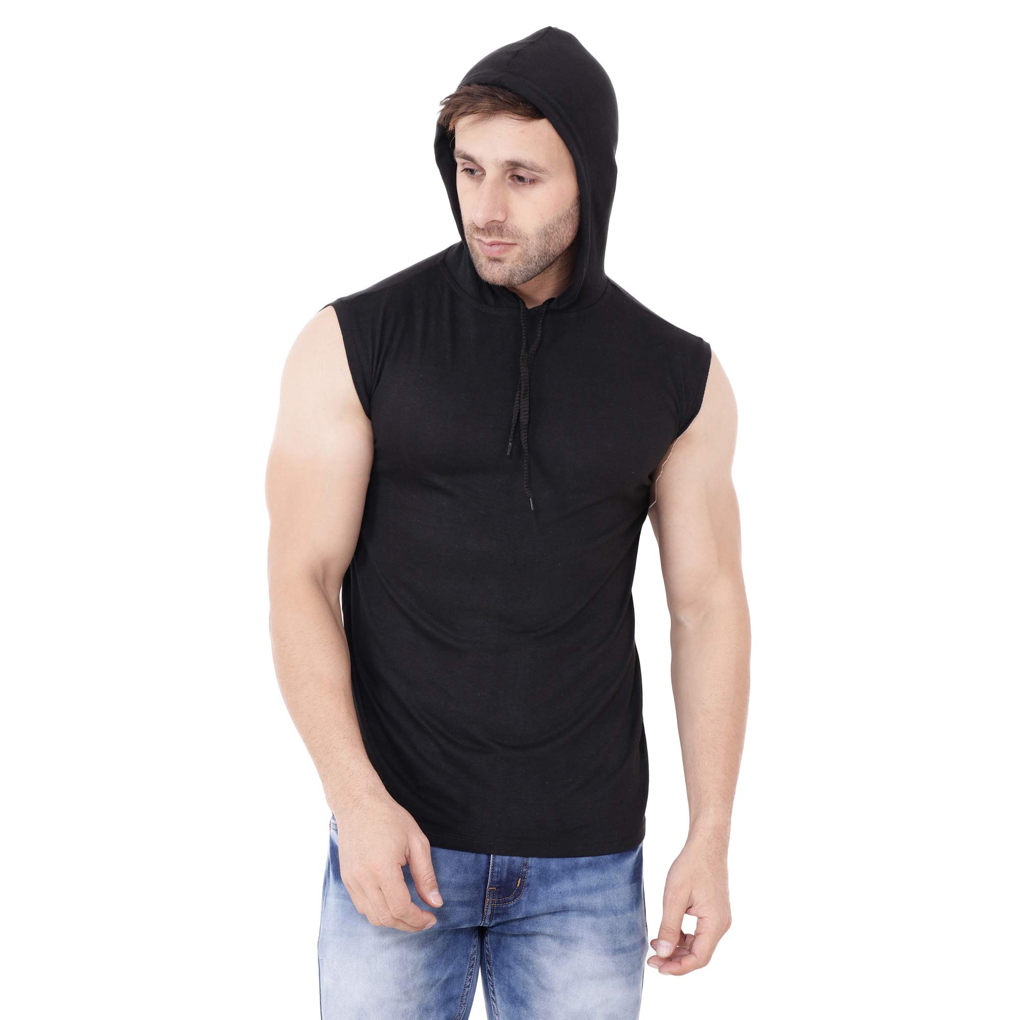 Men's Cotton Hooded Neck Hoodie (AHF_1_XL_Black_XL)-image-24