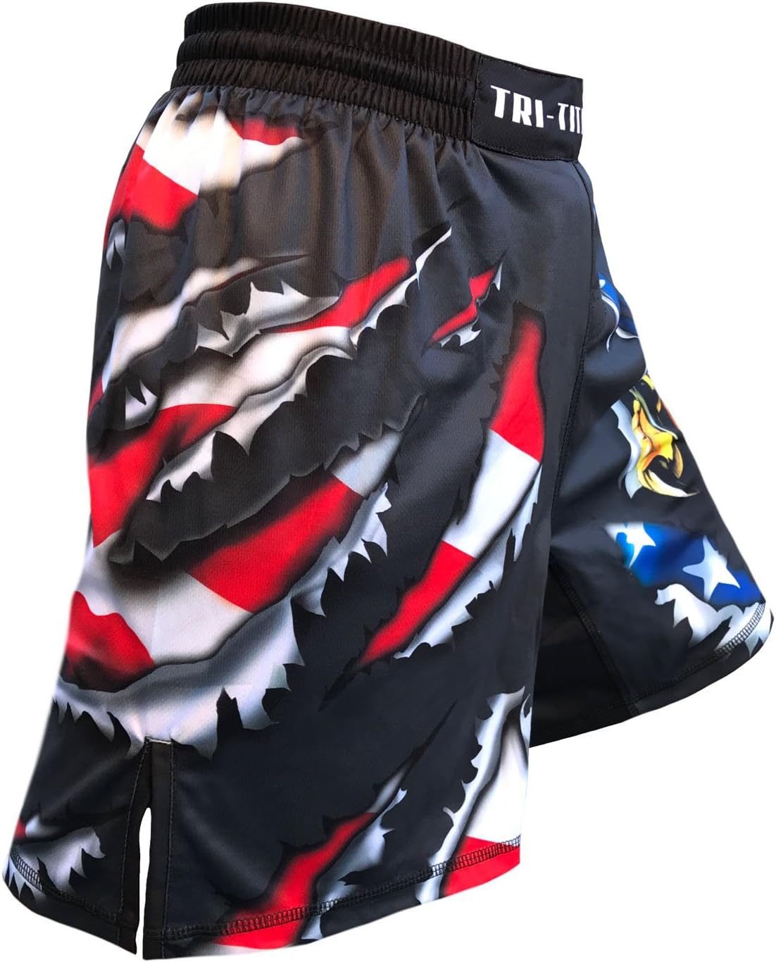 USA Ultimate Eagle Fight Shorts Youths & Mens- Black