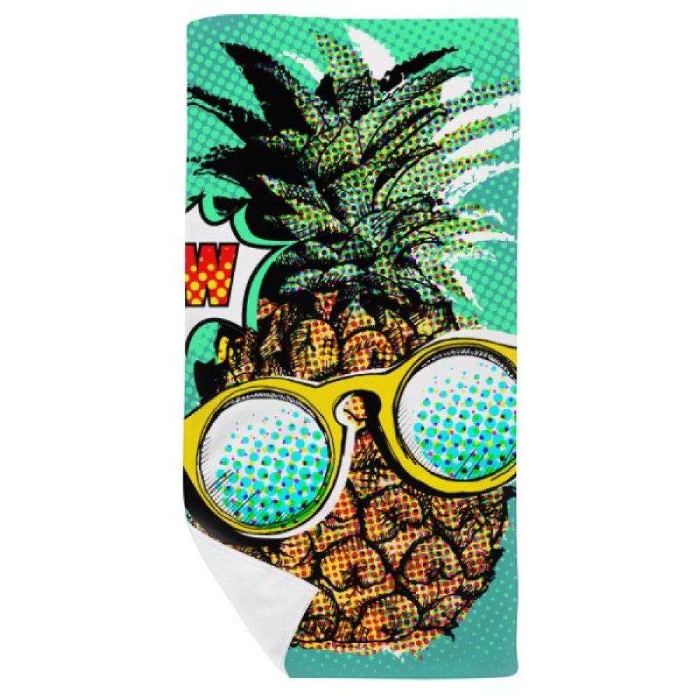 Serviette de bain Ananas pour le sport et vos séances de fitness matinales