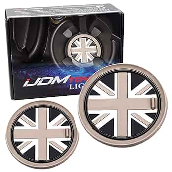 Co-Pilot Storage Box Button Sticker Painted Union Jack For MINI COOPER R55-R59