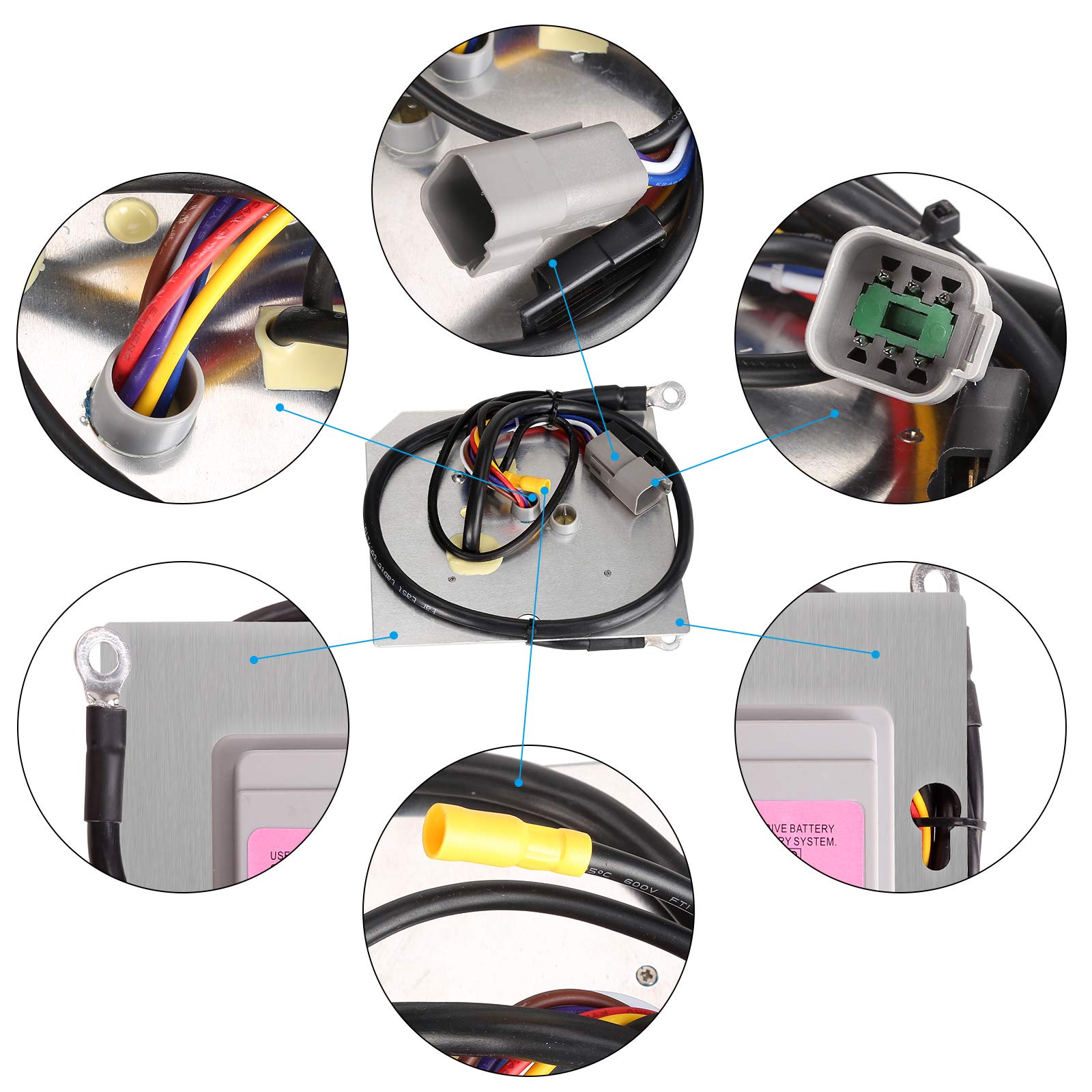 10L0L Golf Cart On Board Computer für Club Car 48 Volt Precedent (04-15), 102511001, 102586301, 103403201, 103712001 Lester# 25562-02