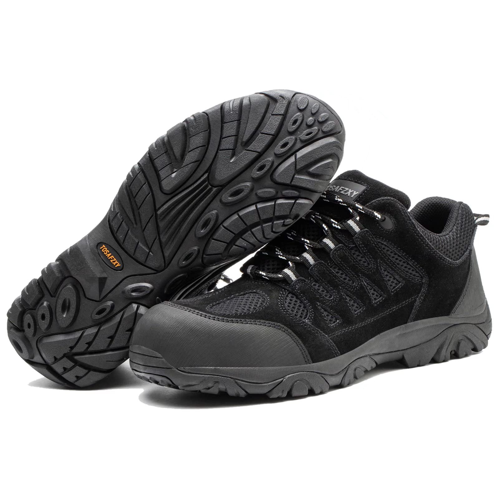 Safety Shoes for Men, Waterproof Work Shoes Slip-Resistant Puncture Proof Composite Toe Work Shoes for Men