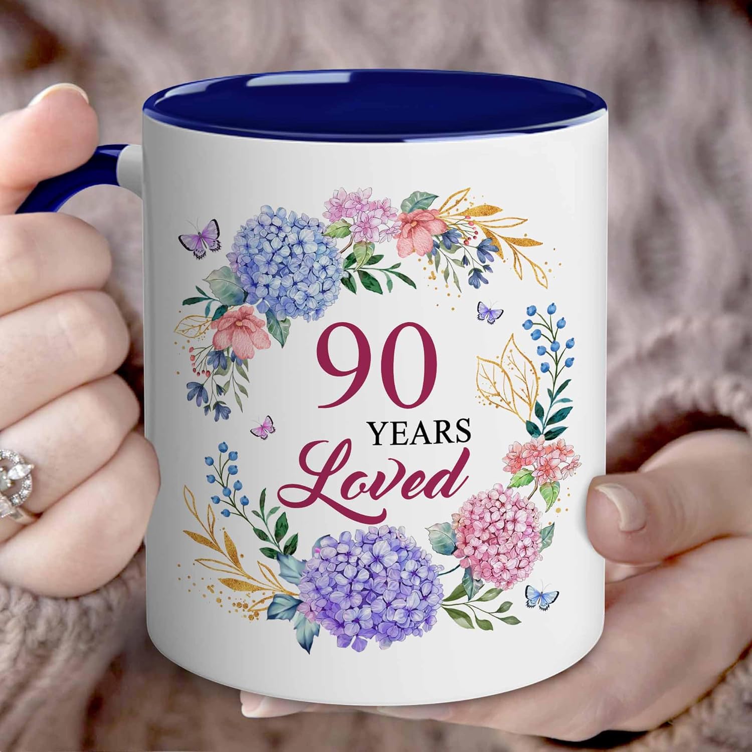 90th Birthday Gifts For Women - 1936 Birthday Gifts For Her - 90 Years Loved Mug - Gift For Women Turning 90th - 90 Year Old Gift For Woman, Mom, Grandma, Mother - 1936 Present Ideas - Image 6