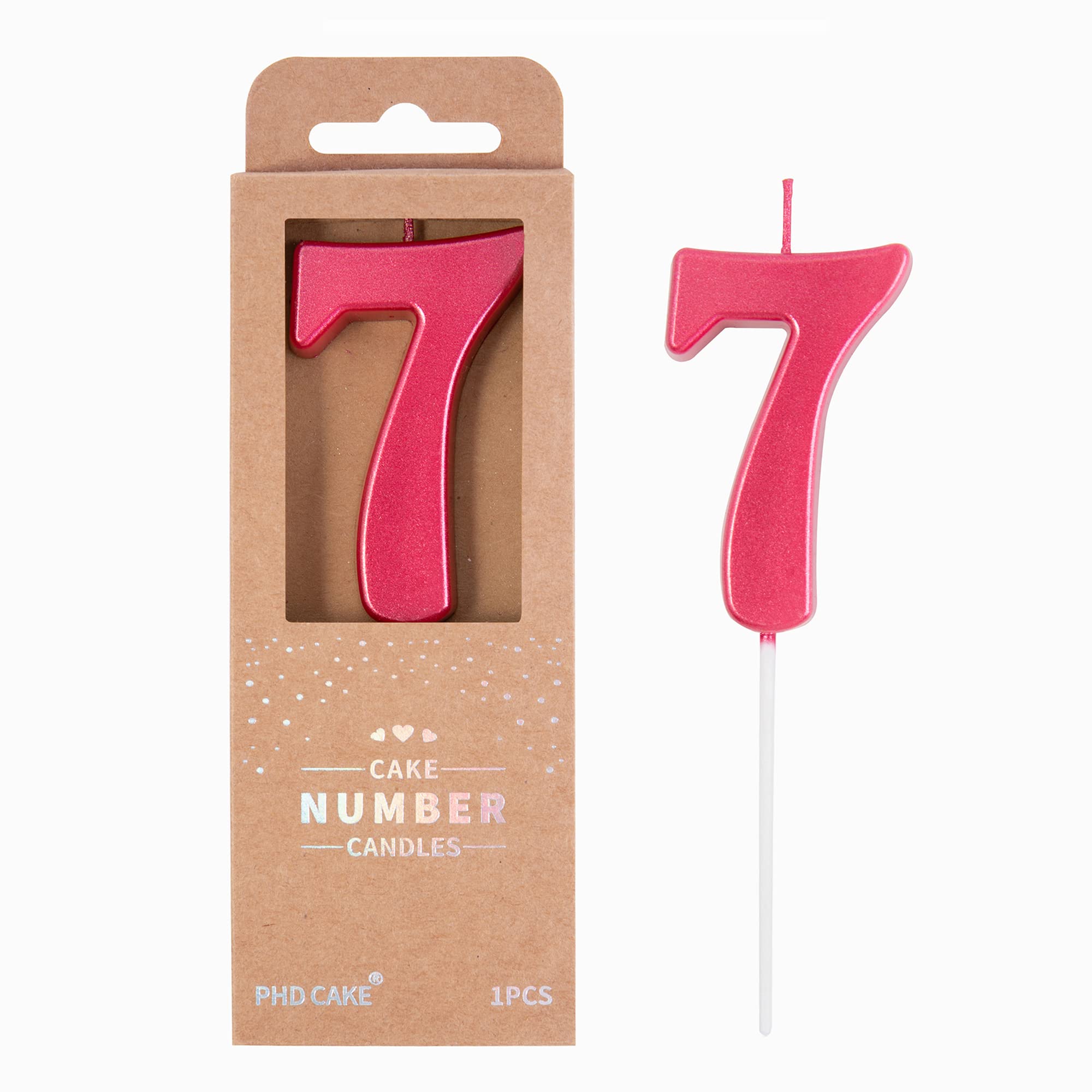 Black Birthday Candles - 2 Number Cake Toppers -20
