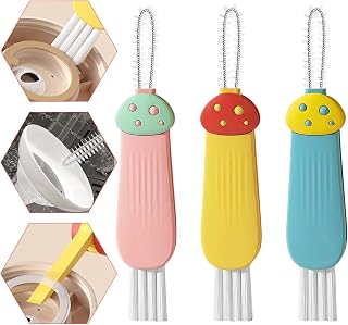 Cup Lid Gap Cleaning Brush 3PCS Bottle Brushes 3 in 1 Cup Lid Gap Cleaner Crevice Cleaning Brush Home Kitchen Crevice Cleaning Tools (3PCS Style 2)