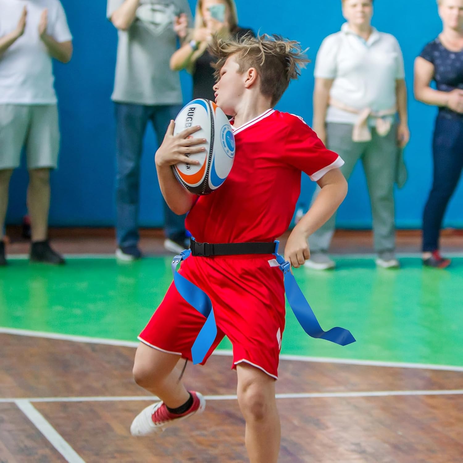 Junkin 6/8/10 Players Flag Football Sets Adjustable Football Belts and Flags for Youths Teens Kids Adults Players Sports Team - Image 5