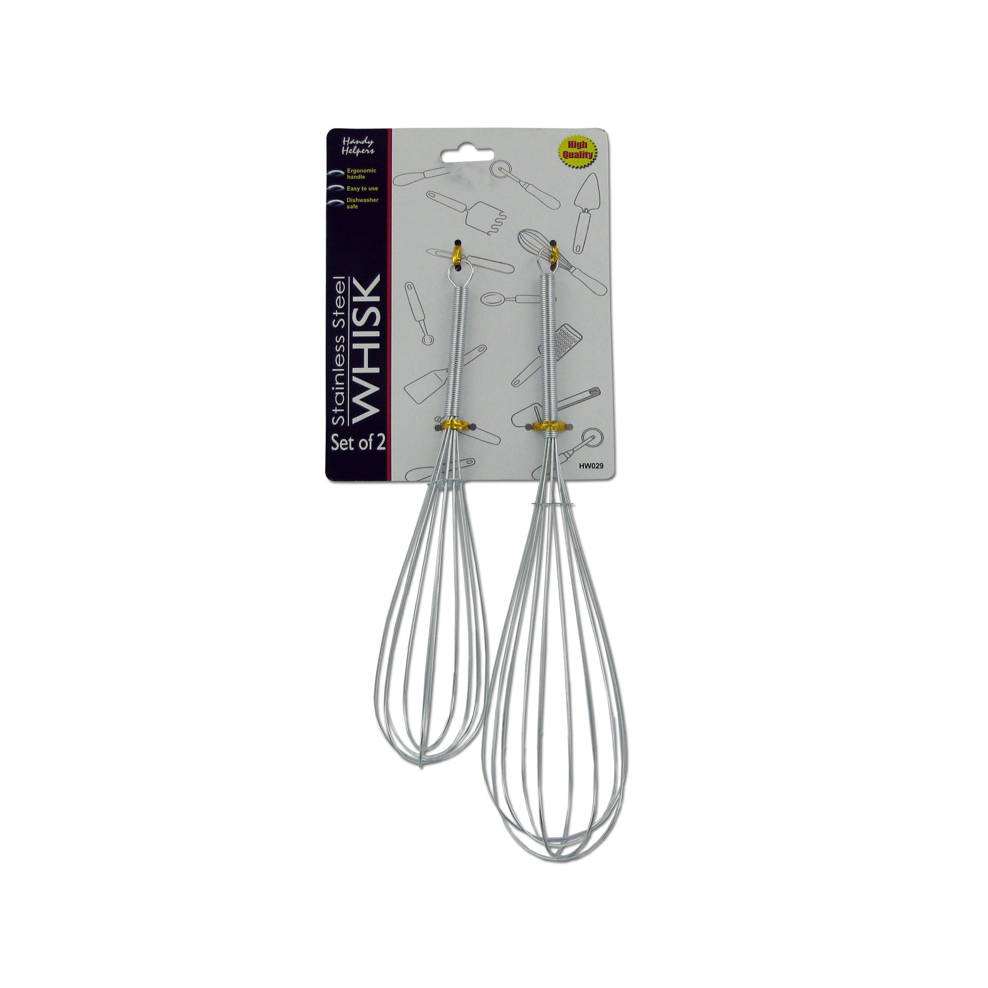 handy helpers Metal Whisk Set, Multisized