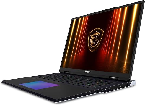 msi Titan 18 HX AI 18 120Hz MiniLED UHD+ Gaming Laptop: Intel Ultra 9-285HX, NVIDIA Geforce RTX 5080, 64GB DDR5, 4TB NVMe SSD, Thunderbolt 5, Wi-Fi 7, Win 11 Pro: Black A2XWIG-616US