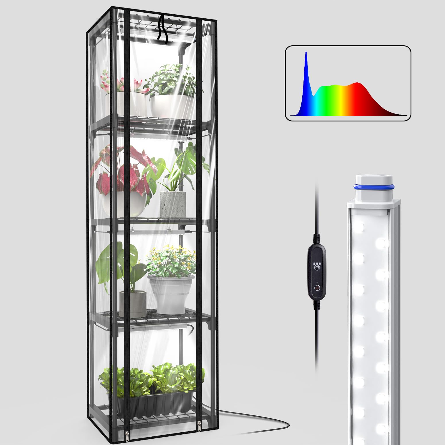 Inzlume Indoor Greenhouse with Grow Lights