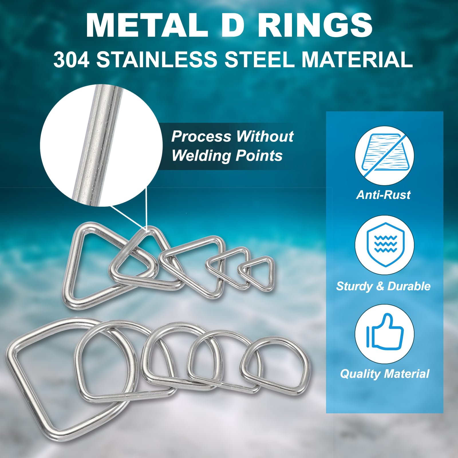 PATIKIL 0.7" Metal D-Rings - Image 4