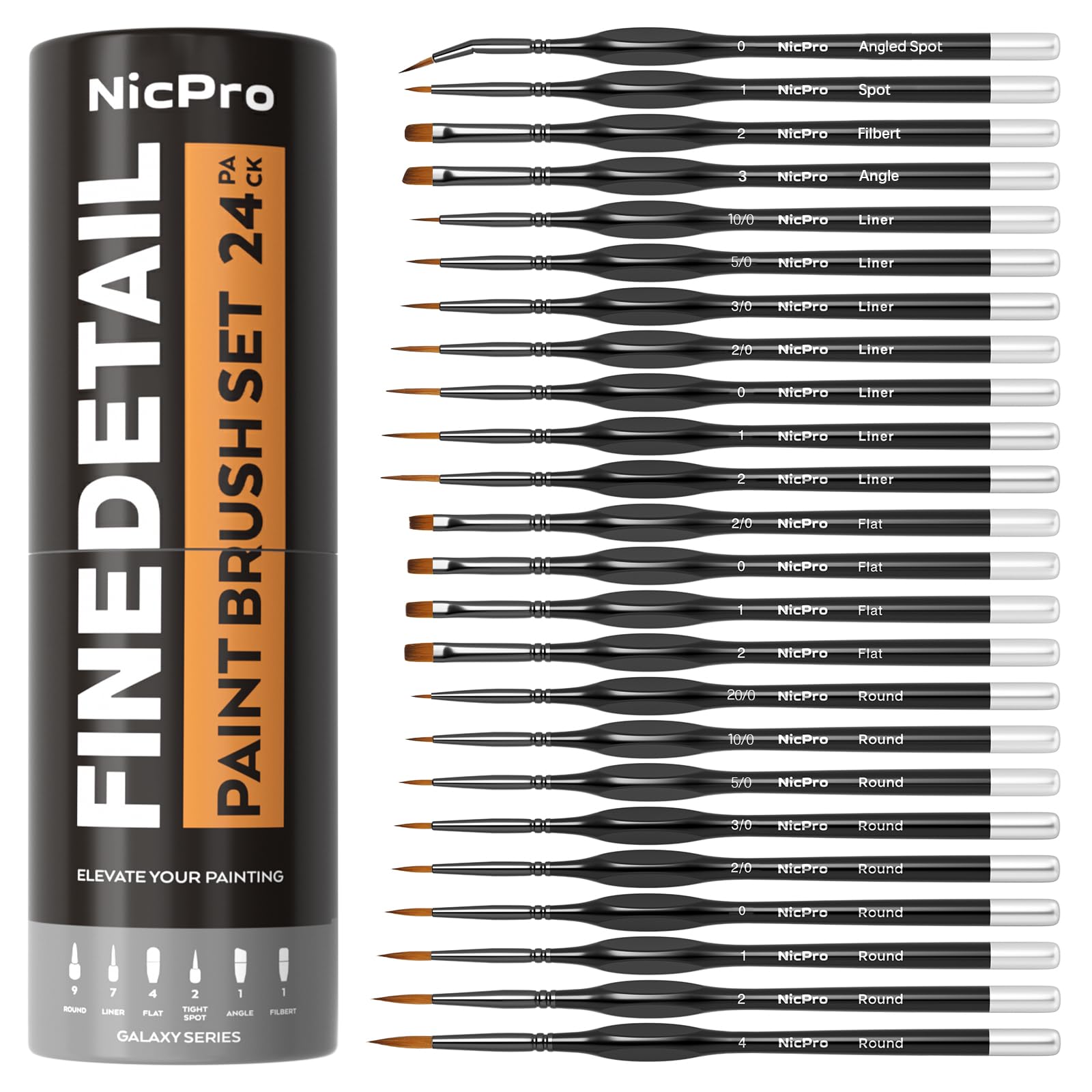Nicpro 24-Pc Micro Detail Set
