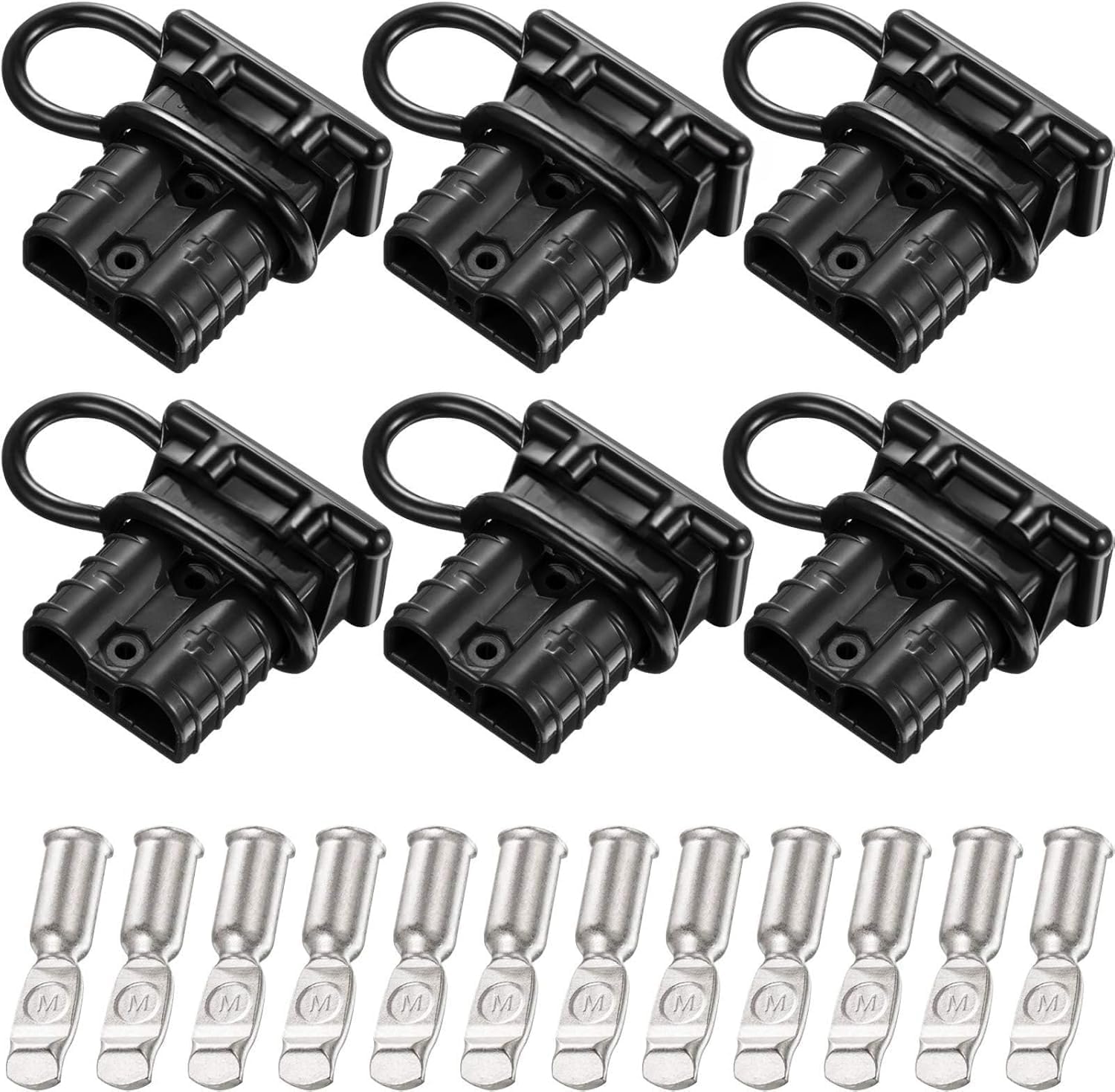 Battery Quick Connect/Disconnect,Battery Quick Connectors Plug Kit Battery Connectors Quick Connect for Boat Marine Car Winch?black?