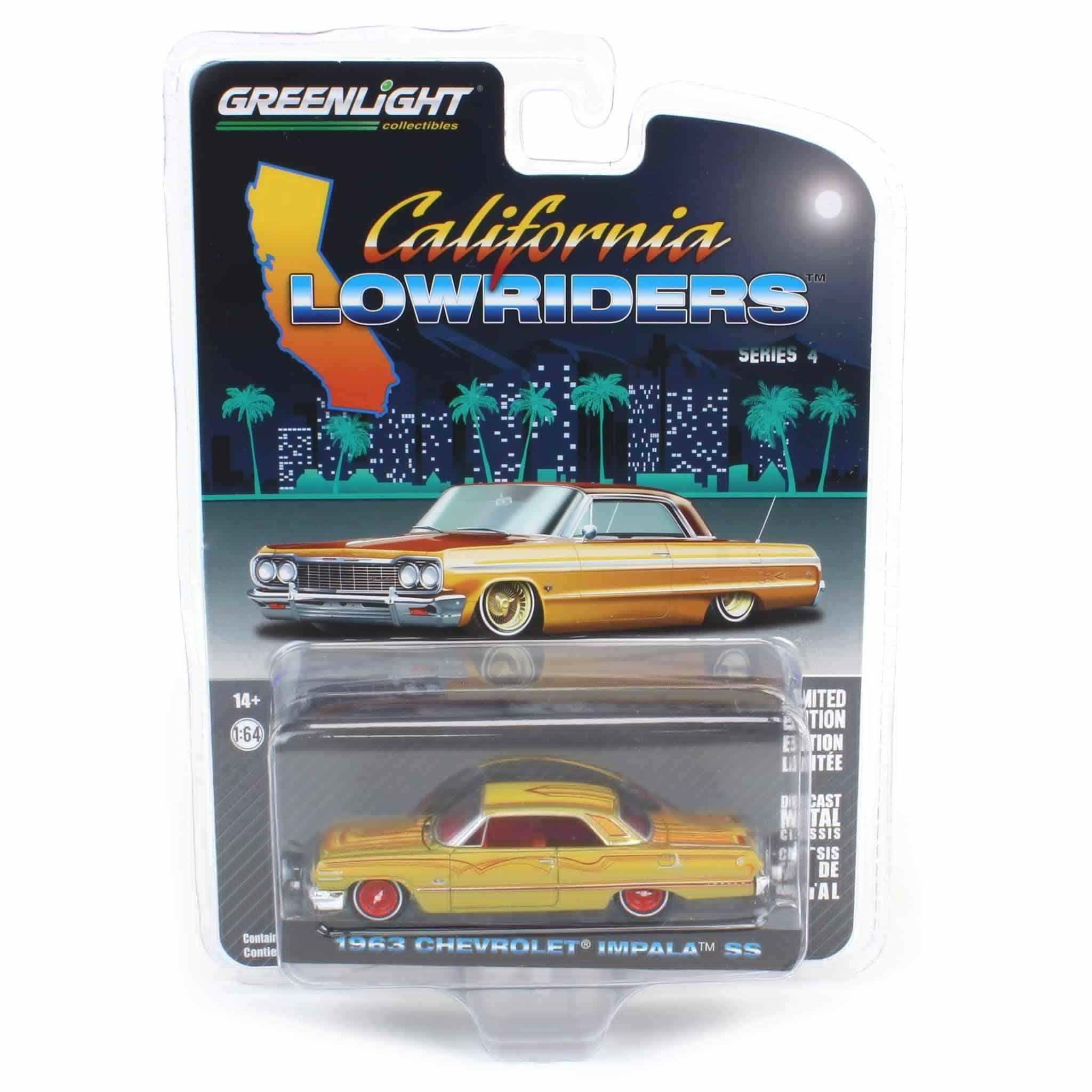 Amazon.com: Greenlight 1/64 1963 Chevrolet Impala SS, Gold
