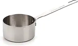 RSVP International Endurance - Colher medidora de aco inoxidavel, 1 1/2 xicaras Seco ou Liquido Assar ou Cozinhar Perfeita para alimentar animais de estimacao, comida de cachorro de gato, semente de passaros, etc. Pode ser lavada na lava-loucas