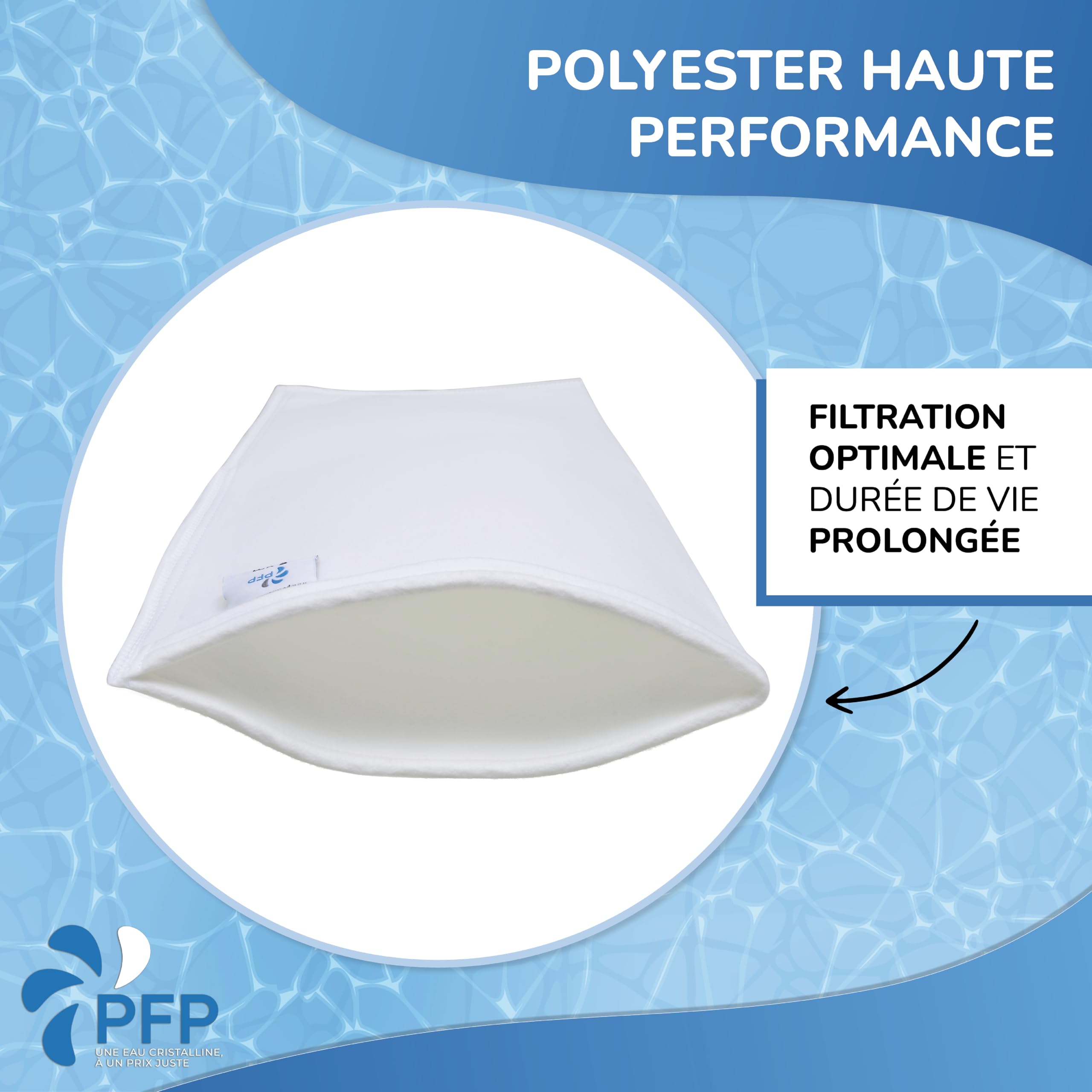 Poche Filtrante Compatible Piscine Desjoyaux 30 Microns Lot de 2 Eau Chargée