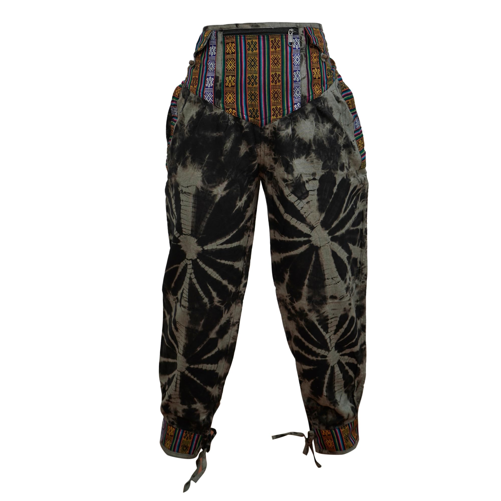 Ezhippie Womens Elastic Waist Tie Dye Skirt Pants