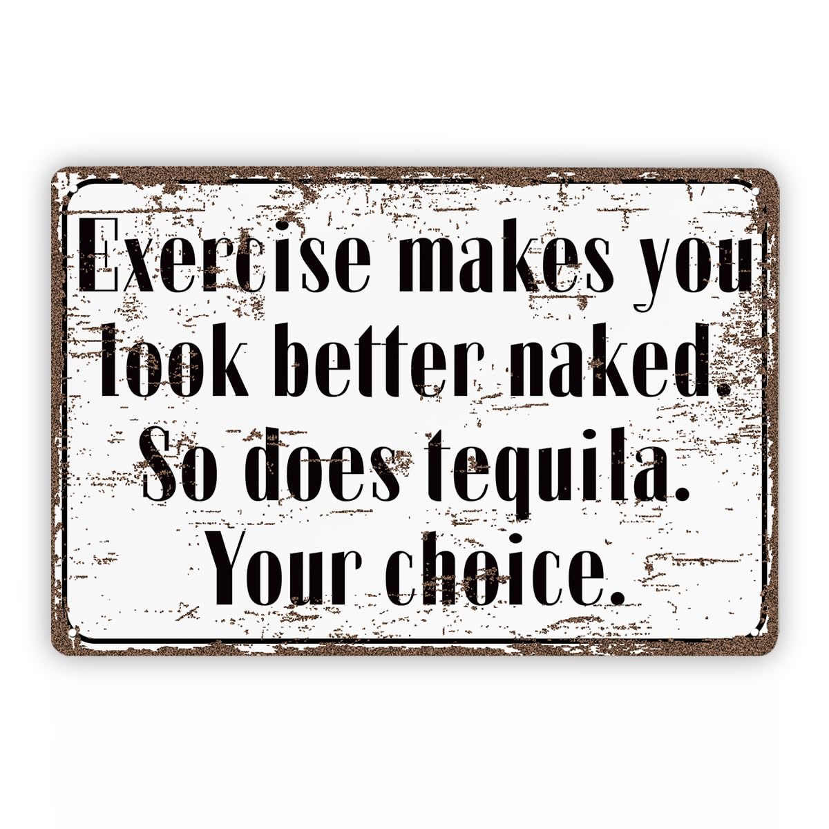 Tequila Wine Bar Tin Sign, 11.8x7.9in Alcohol Lover Gift