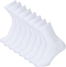 Apricitie 8 Paar Tennissocken Herren Damen,Sportsocken Damen Laufsocken Weiße Socken Damen Herren
