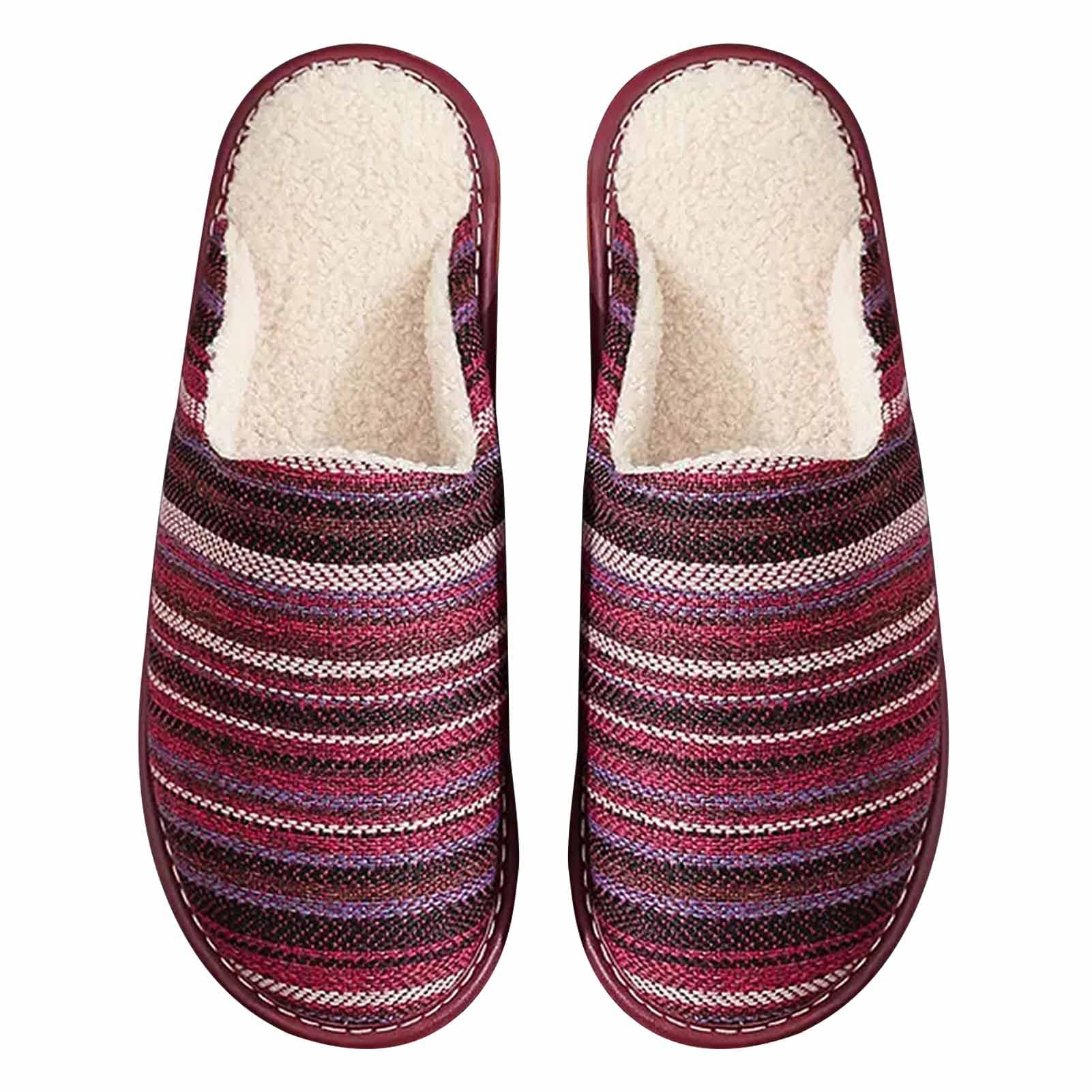 Chaussons de maison en polaire pour femmes avec mousse à mémoire de forme taille 38