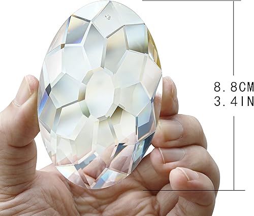 Miniatura 5 de Atrapasoles de cristal de prisma de 4.724 in y 3.504 in para colgar en la ventana