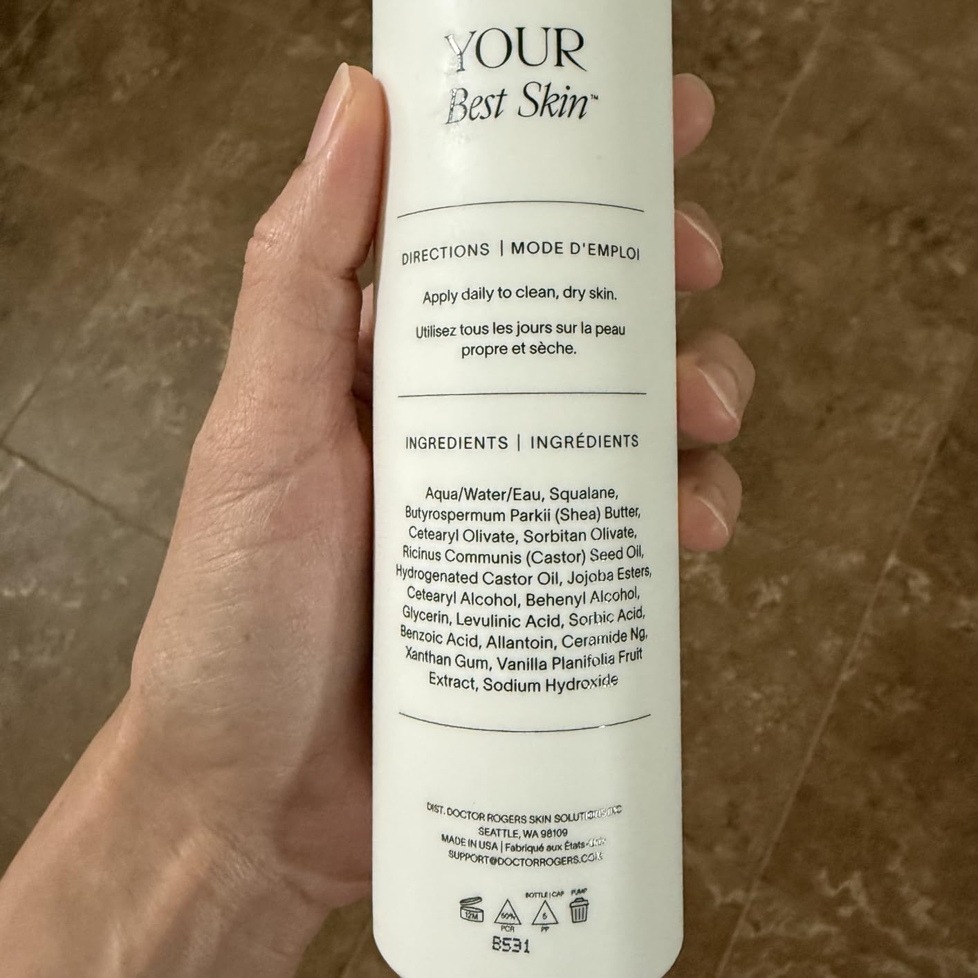 Doctor Rogers Restore Doctor Rogers Body Cream. Hydrating Unscented Moisturizer for Dry Skin, with Shea Butter, Squalane, Ceramide, & Glycerin Moisturizing Lotion, 6.8 Ounce (200 ml)