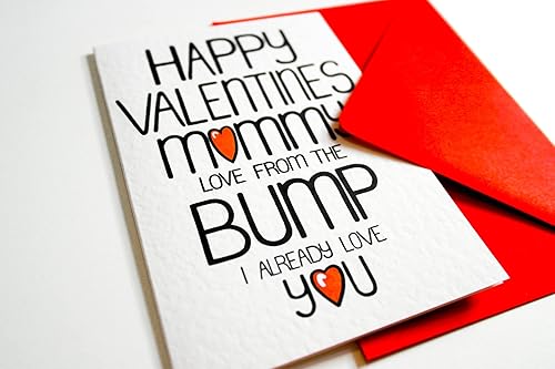 Miniatura 6 de Valentine's Day Card From Baby Bump For Mommy To Be, Wife, Girlfriend, Partner, Her, Female
