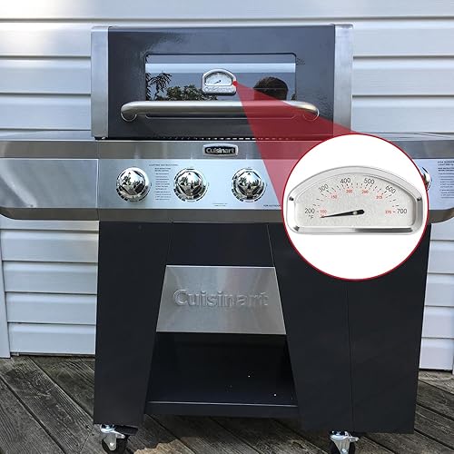 Miniatura 18 de 60540/7581 Termómetro de parrilla para Weber Spirit 2, serie Q y parrillas de carbón, repuesto para parrillas de gas Weber Spirit E/S 210, 220, 310,