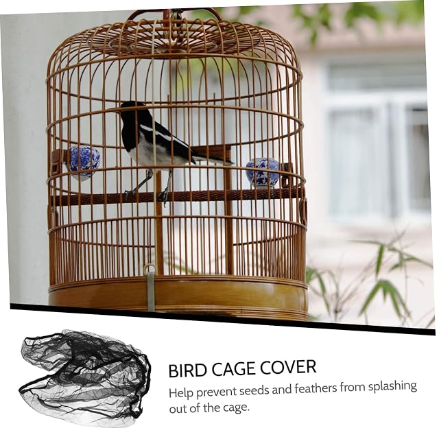 Foto 8 de 8 de Funda para Jaula Pájaro Aves Guardias De Semillas Falda Protección Cubierta para Jaula De PájarosL ()