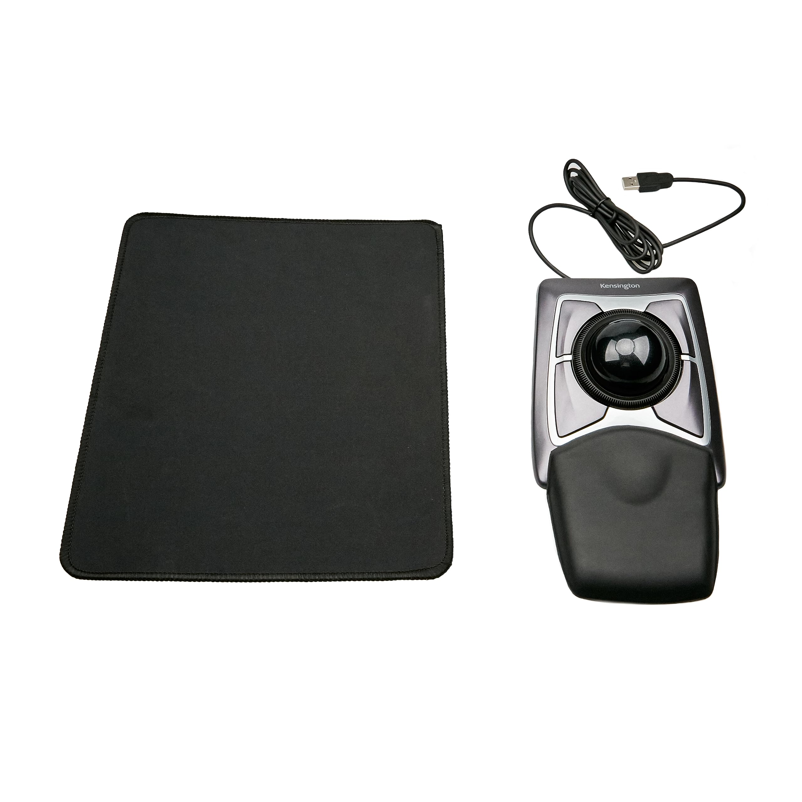 ITSPWRBundle Containing K64325 Expert Wired Trackball Mouse, DiamondEye Optical Tracking, Ambidextrous Design, Works with Windows/Mac/Chrome OS Mouse Pad