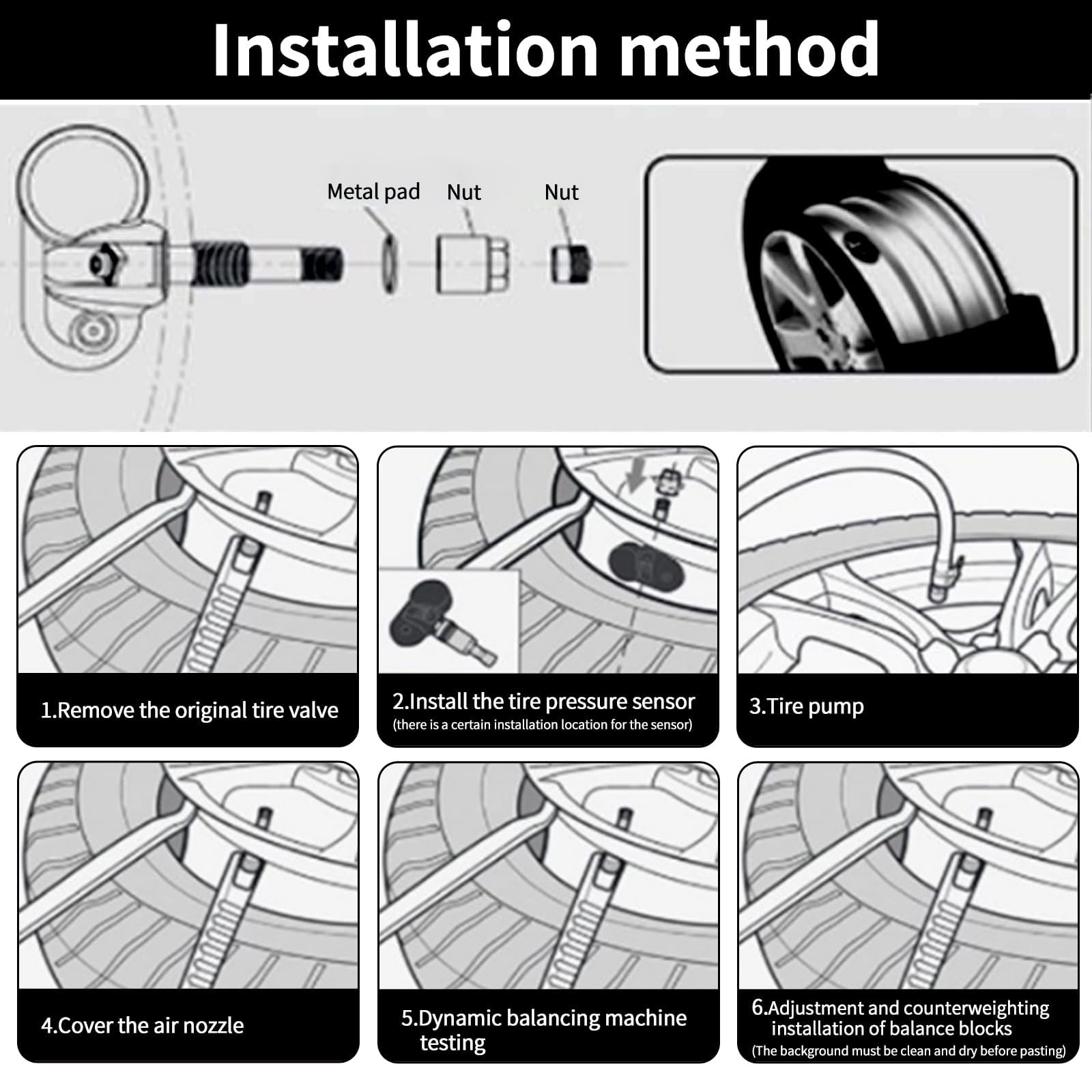 Raheem Système de surveillance de pression des pneus TPMS Capteur TPMS TPMS pour Nissan Leaf Micra K14 Qashqai J11 X-Trail T32 Infinity QX50 Rogue Renault Koleos 407004CB0B 407004CB0A 40770-4CB1B