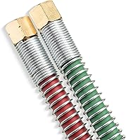 Vista 4 de SPARC Manguera de soplete de corte de grado T de 1/4 pulgadas, manguera de oxígeno y acetileno para gas de soldadura, accesorios B + juego de alivio