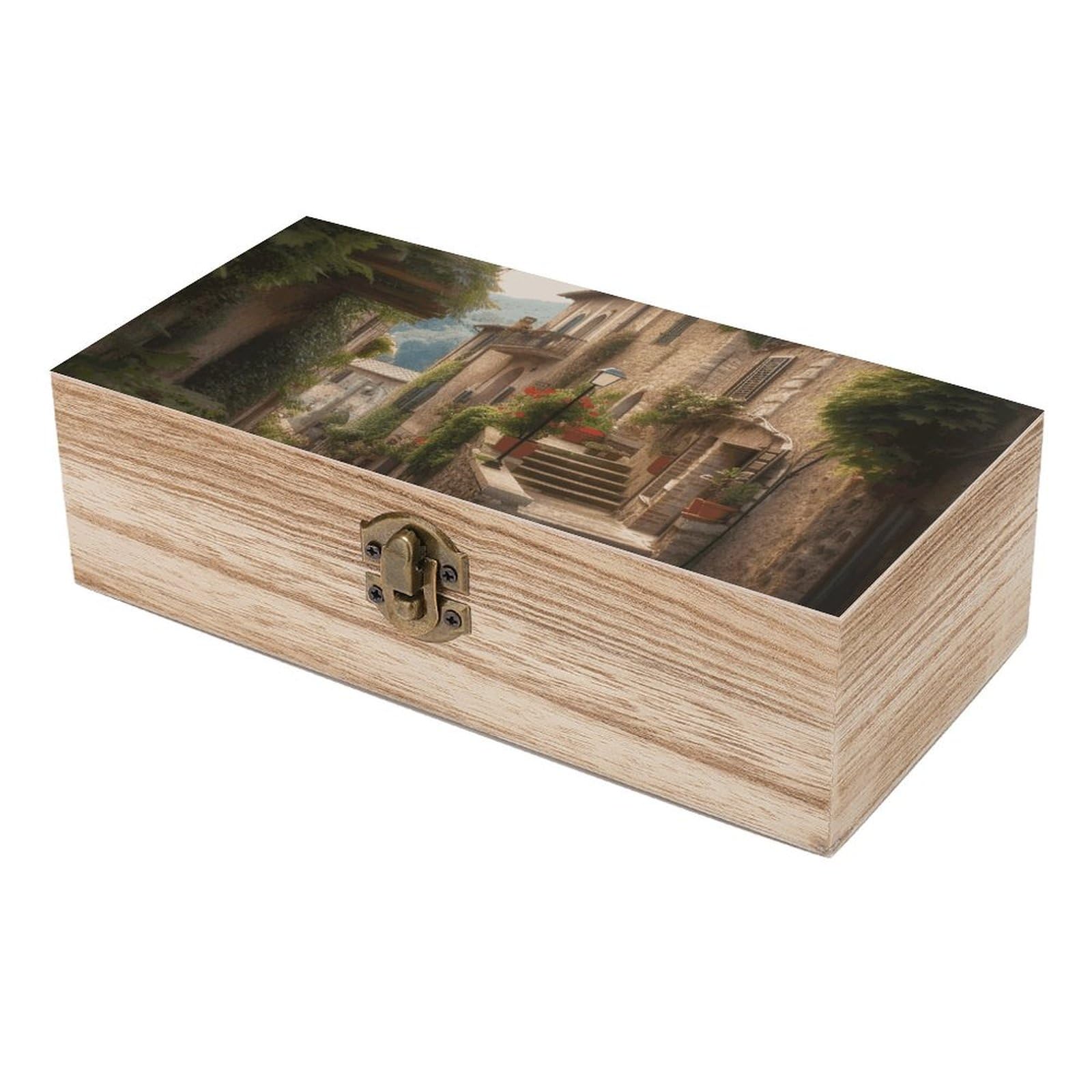 Amazon.com: VFMNT Italy Tuscan Wooden Storage Box Large Keepsake