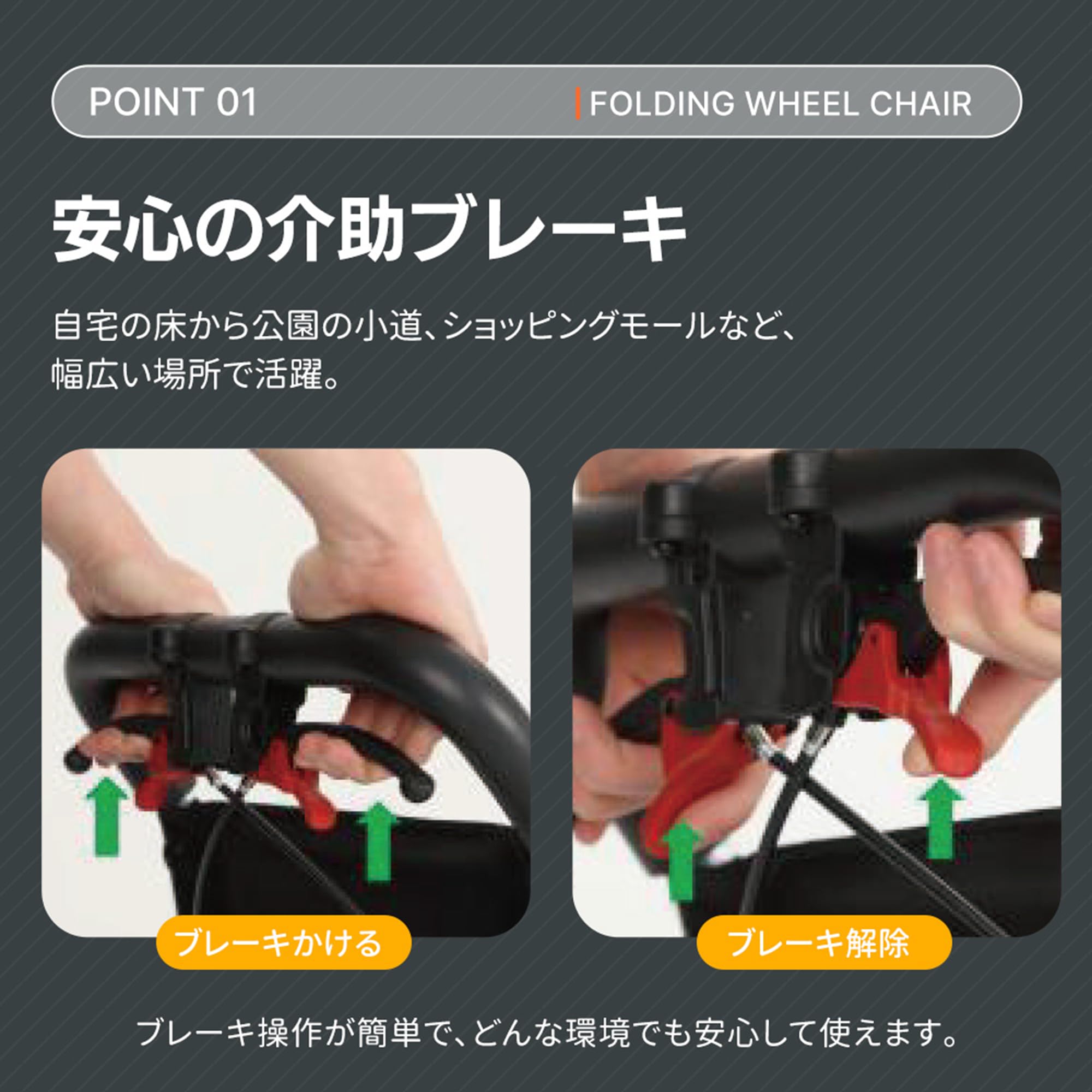 Amazon | 車椅子 介助型 折りたたみ式 自立型 アルミ製 軽量 収納