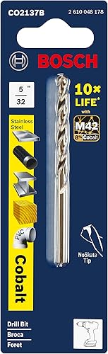 Miniatura 50 de BOSCH CO2131B Broca M42 de cobalto de 1/16 pulgadas x 1-7/8 pulgadas (paquete de 2)