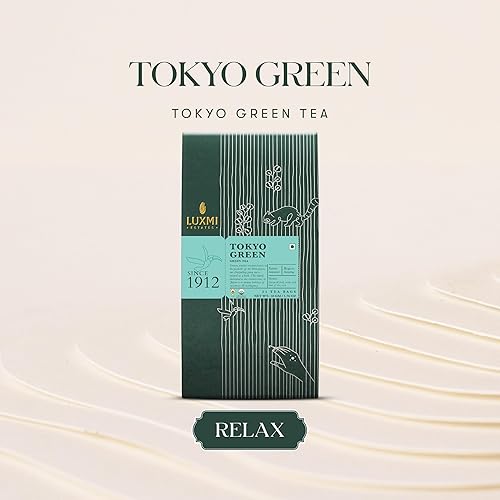Miniatura 3 de Luxmi Estates Tokyo Green Blend - Paquete de 25 bolsas de té (50 gm)  Té verde orgánico  25 tazas