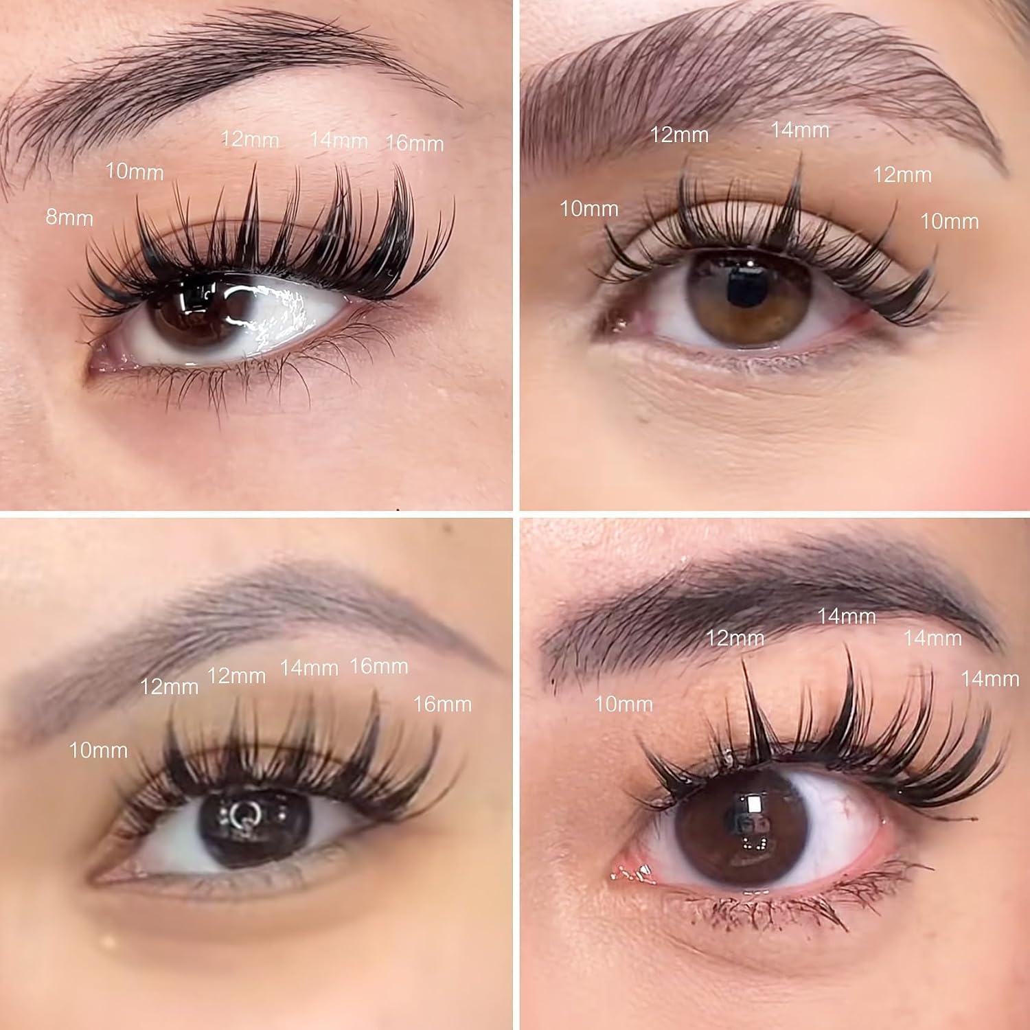 Fairy Lash Clusters Manga Lash Extensions, YASNAI Cluster Eyelash Extensions C Curvature Individual Lashes 8-18MM 140pcs, Wet-Look Spiky Anime Lashes Eye Lash Clusters Ultra-Thin Clear Lash Band